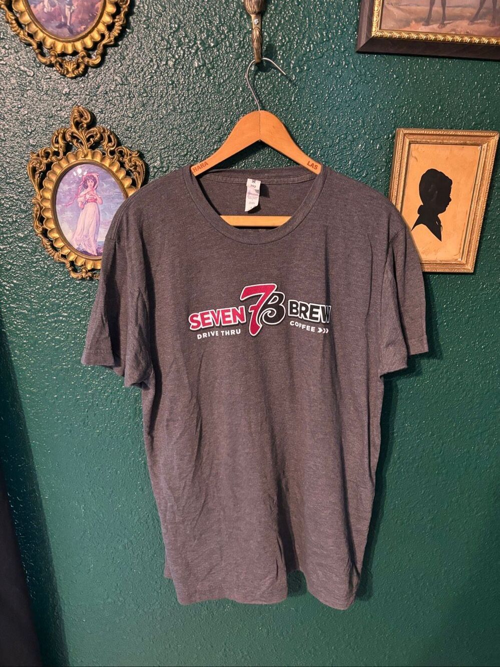 7 Brew Gray Brew Crew Seven Brew Shirt Sz Large